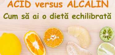 ACID versus ALCALIN: Cum sa ai o dieta echilibrata
