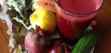 Cura cu suc de lamaie, morcov, castravete si sfecla
